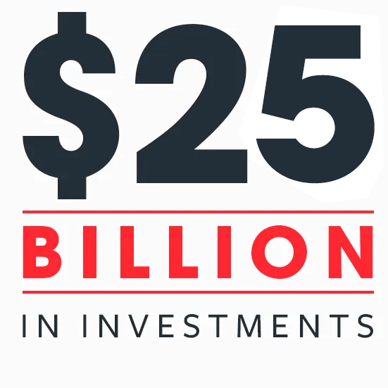 $25 billion in investments